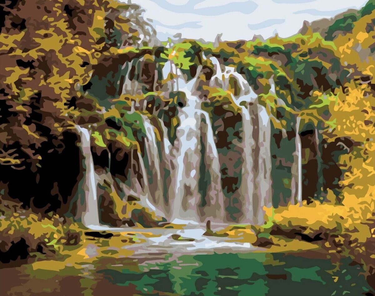 Плитвицкие водопады осень
