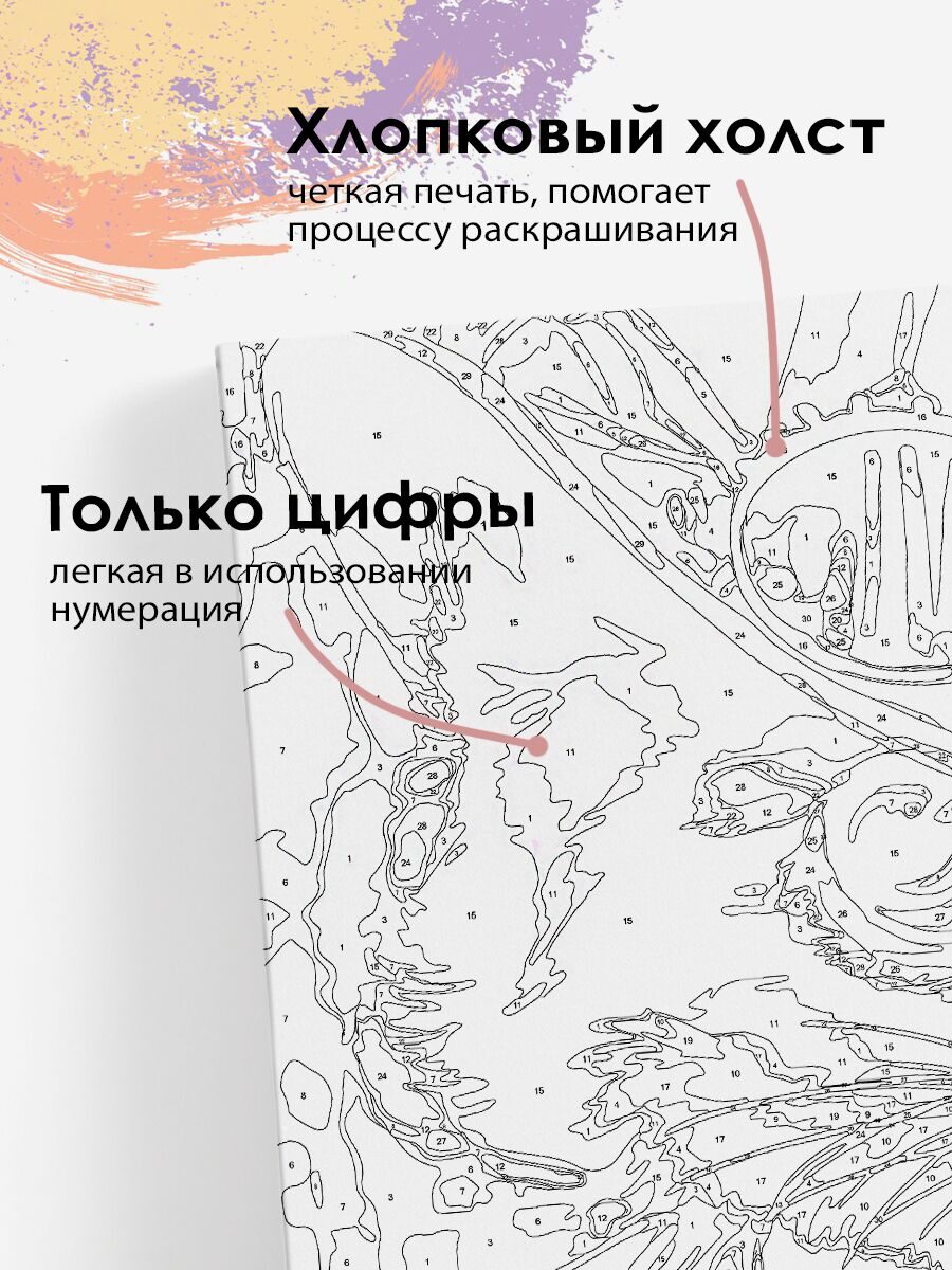 Картина по номерам Цветы в горшке